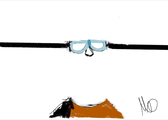 "turbojambon drawn by various artists on tablet", performance by Patrick Jambon in Berlin, 2020 - 2021.
